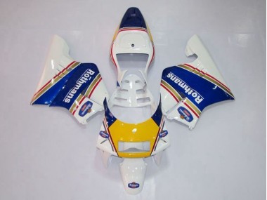 Best 1994-1996 Yellow White Blue Honda NSR250 MC28 P4 Replacement Motorcycle Fairings Canada