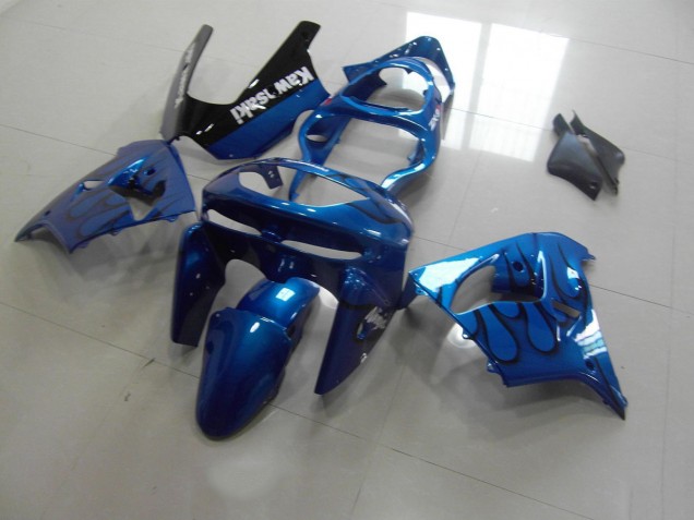 Best 1998-1999 Blue Black Flame Kawasaki ZX9R Motorbike Fairing Canada