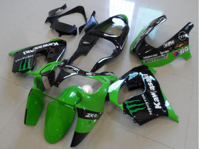 Best 2000-2001 Green Monster Kawasaki ZX9R Motorcycle Fairings Canada