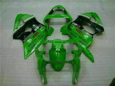 Best 2000-2002 Green Black Kawasaki ZX6R Motor Bike Fairings Canada