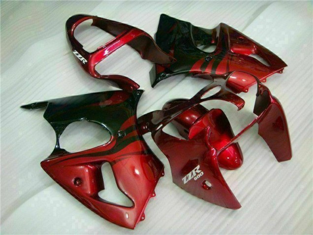 Best 2000-2002 Red Black Kawasaki ZX6R Bike Fairing Kit Canada