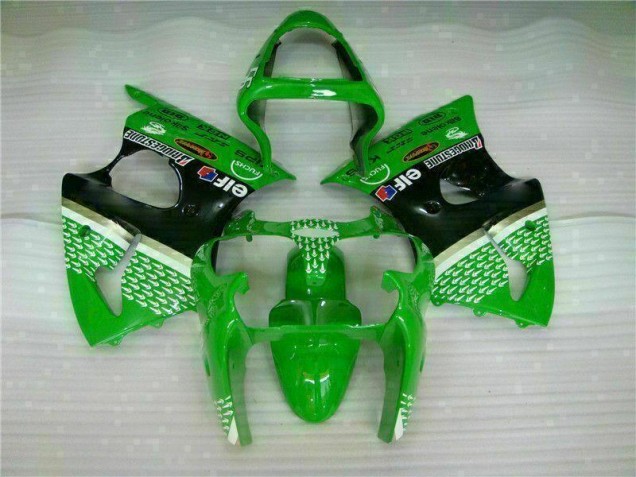 Best 2000-2002 Green Black Kawasaki ZX6R Motorcycle Bodywork Canada