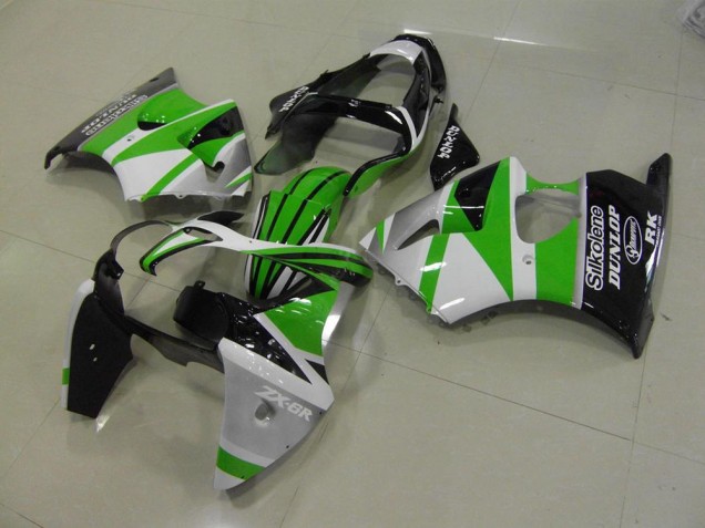 Best 2000-2002 Green White Stripe Kawasaki ZX6R Motorcycle Bodywork Canada