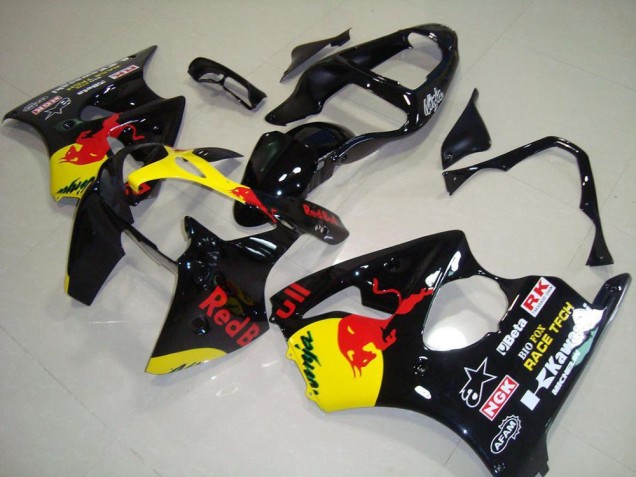 Best 2000-2002 Red Bull Kawasaki ZX6R Motorcycle Fairings Kits Canada