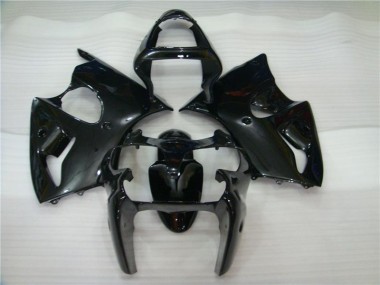 Best 2000-2002 Glossy Black Kawasaki ZX6R Motorbike Fairing Kits Canada