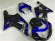 Best 2000-2002 Blue Black Suzuki GSXR 1000 Motorcycle Fairings Kit Canada