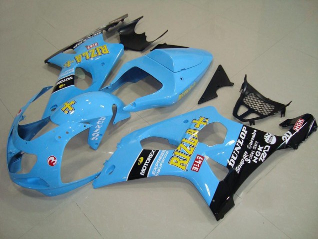 Best 2000-2002 Light Blue Black Suzuki GSXR 1000 Motor Fairings Canada