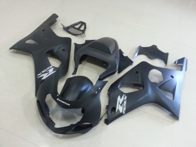 Best 2000-2002 Matte Black with Silver Gsxr Suzuki GSXR 1000 Motorcycle Fairings Kit Canada