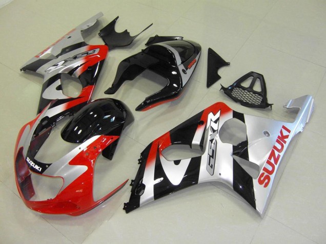 Best 2000-2002 Red Silver Suzuki GSXR 1000 Motorcycle Fairings Canada