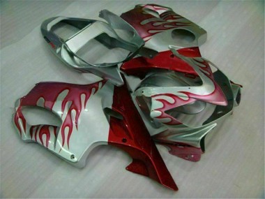 Best 2001-2003 Red Flame Silver Honda CBR600 F4i Motorbike Fairings Canada