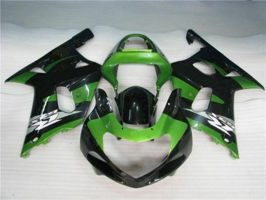 Best 2001-2003 Green Black Suzuki GSXR 600/750 Motorbike Fairing Canada