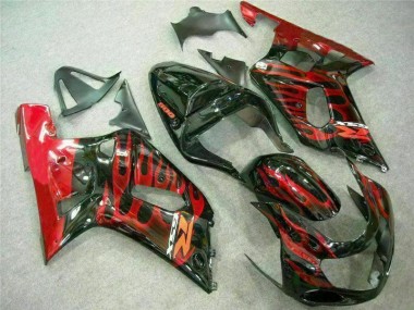 Best 2001-2003 Red Black Suzuki GSXR 600/750 Motorcycle Fairing Kit Canada