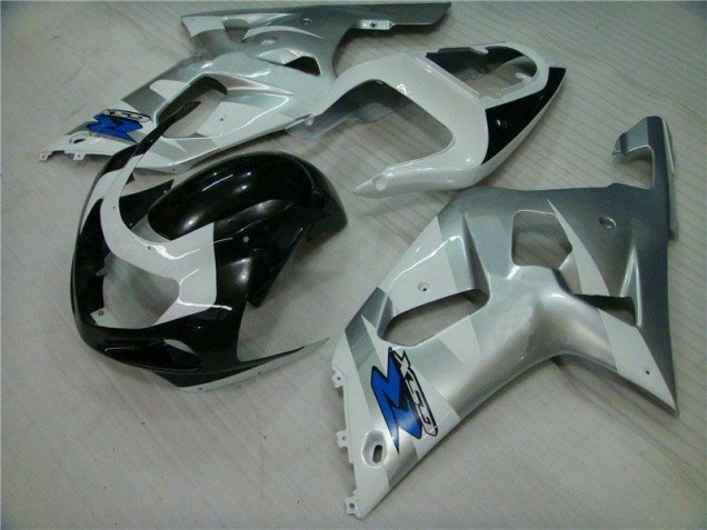 Best 2001-2003 Silver Black Suzuki GSXR 600/750 Motorbike Fairing Kits Canada