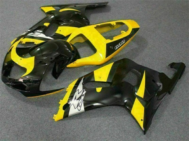 Best 2001-2003 Yellow Black Suzuki GSXR 600/750 Motorcycle Replacement Fairings Canada