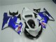 Best 2001-2003 White Blue Suzuki GSXR 600/750 Motorcycle Fairings Kit Canada