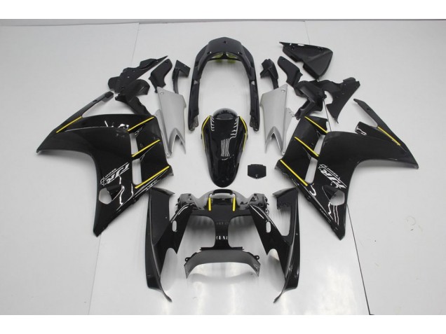 Best 2001-2005 Black Yellow Yamaha FJR1300 Moto Fairings Canada