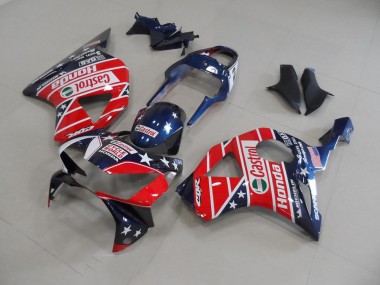 Best 2002-2003 Dark Blue Star Honda CBR900RR 954 Motorbike Fairing Kits Canada