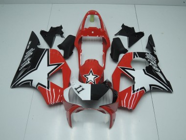 Best 2002-2003 Black Red Star Honda CBR900RR 954 Motorcycle Fairings Kits Canada