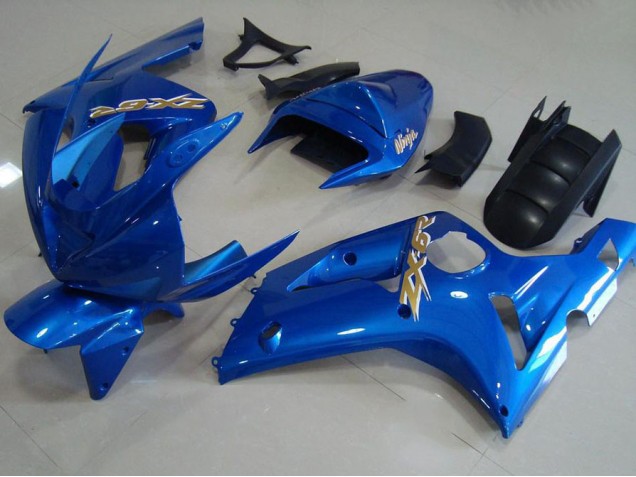 Best 2003-2004 Light Blue Kawasaki ZX6R Motorcycle Fairing Canada