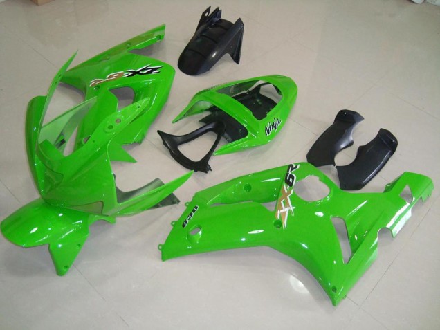 Best 2003-2004 Green Kawasaki ZX6R Bike Fairing Canada