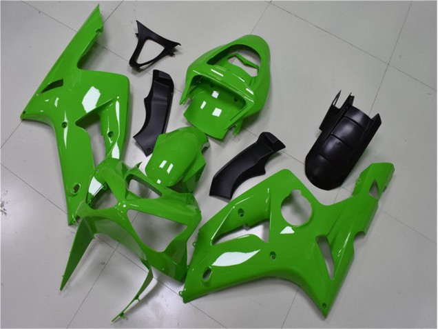 Best 2003-2004 Green Kawasaki ZX6R Replacement Fairings Canada