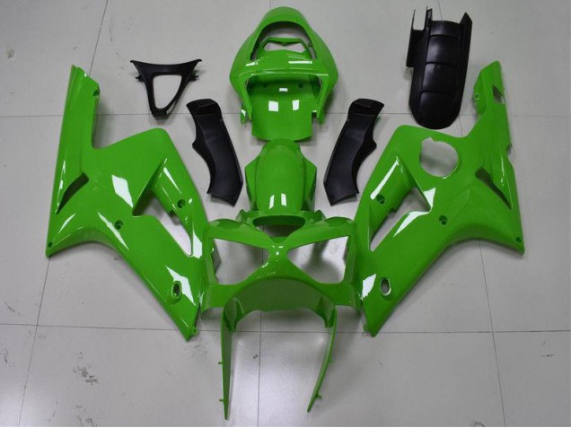 Best 2003-2004 Green Kawasaki ZX6R Replacement Fairings Canada