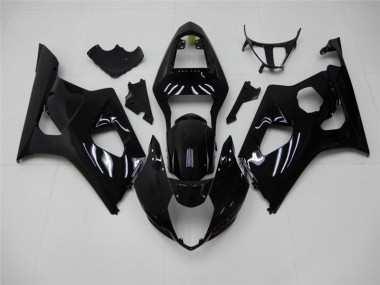 Best 2003-2004 Glossy Black Suzuki GSXR 1000 Motorcycle Fairings Kits Canada