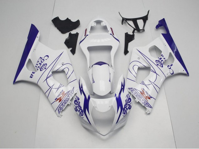 Best 2003-2004 Blue Whie Corona Suzuki GSXR 1000 Moto Fairings Canada