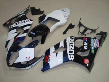 Best 2003-2004 White Black Elf Suzuki GSXR 1000 Motorcycle Fairing Kit Canada