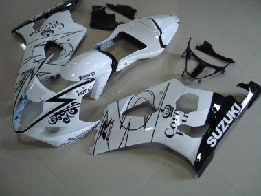 Best 2003-2004 White Corona Suzuki GSXR 1000 Bike Fairings Canada