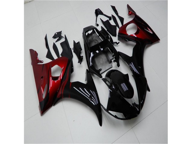 Best 2003-2005 Black Red Yamaha YZF R6 Motorcycle Replacement Fairings Canada