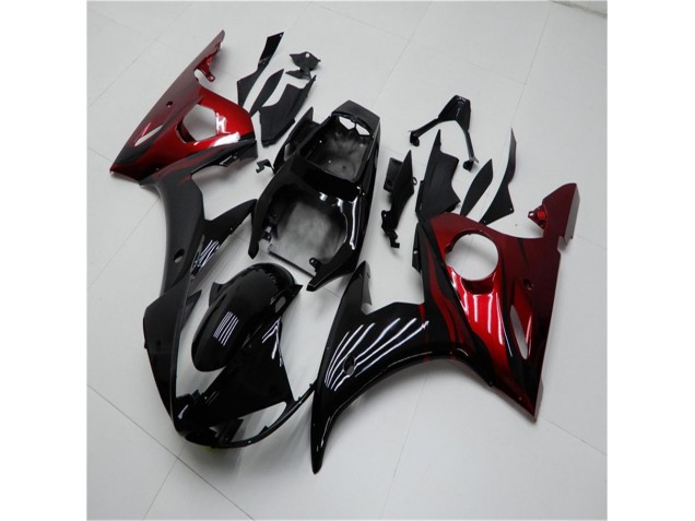 Best 2003-2005 Black Red Yamaha YZF R6 Motorcycle Replacement Fairings Canada