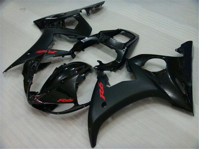 Best 2003-2005 Black Yamaha YZF R6 Replacement Motorcycle Fairings Canada