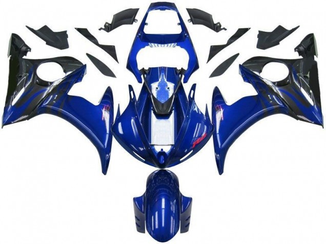 Best 2003-2005 Blue Black Yamaha YZF R6 Motorbike Fairings Canada