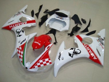 Best 2003-2005 Red White Yamaha YZF R6 Motorbike Fairing Kits & Bodywork Canada