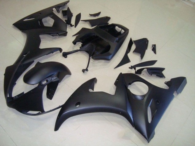 Best 2003-2005 Matte Black Yamaha YZF R6 Moto Fairings Canada