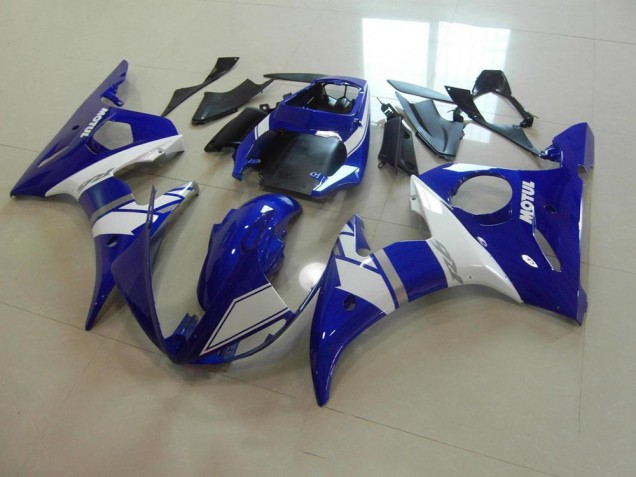 Best 2003-2005 Blue White Yamaha YZF R6 Motorcycle Fairing Kit Canada