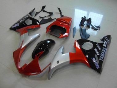 Best 2003-2005 Orange Silver Black Yamaha YZF R6 Bike Fairings Canada