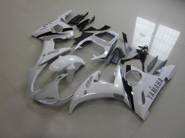 Best 2003-2005 White and Grey Decals Yamaha YZF R6 Bike Fairing Kit Canada