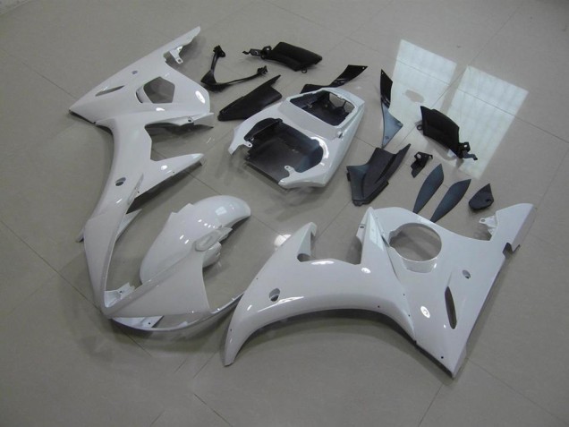 Best 2003-2005 White No Decals Yamaha YZF R6 Motorcylce Fairings Canada