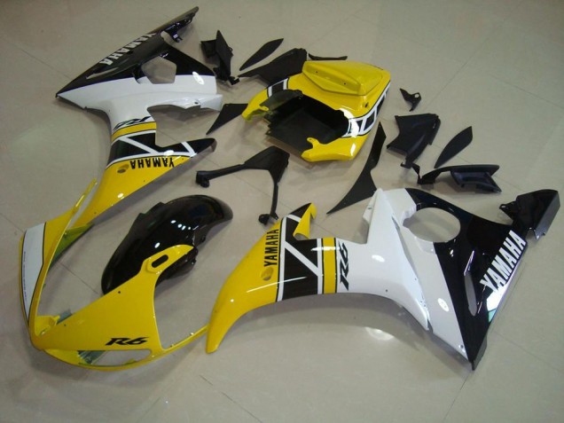 Best 2003-2005 Yellow Aniversary Yamaha YZF R6 Motorcycle Fairings Canada