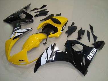 Best 2003-2005 Yellow Black Yamaha YZF R6 Motorbike Fairings Canada