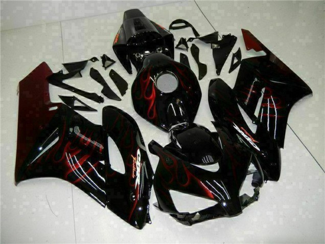 Best 2004-2005 Red Flame Black Honda CBR1000RR Replacement Fairings Canada