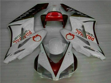 Best 2004-2005 White Red Honda CBR1000RR Moto Fairings Canada