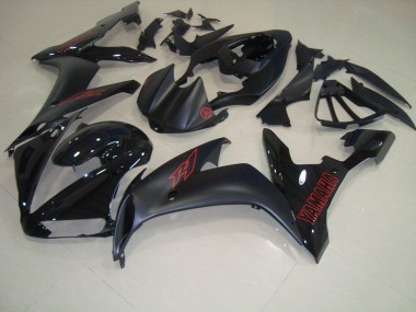 Best 2004-2006 Matte Black Red Yamaha YZF R1 Replacement Fairings Canada