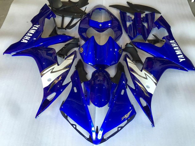 Best 2004-2006 Glossy Blue White Yamaha YZF R1 Bike Fairing Kit Canada