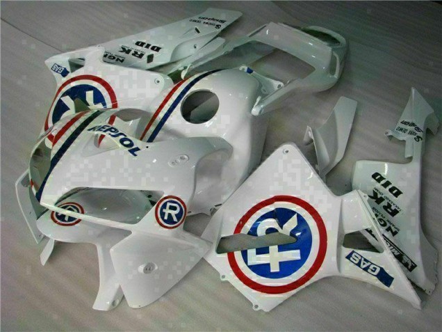 Best 2005-2006 White Honda CBR600RR Bike Fairings Canada