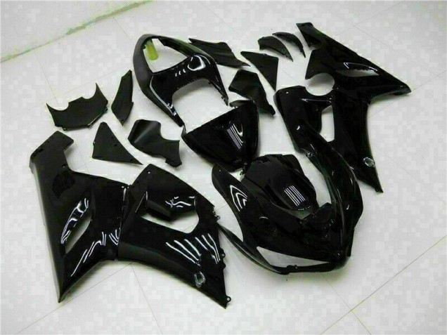 Best 2005-2006 Glossy Black Kawasaki ZX6R Motor Fairings Canada