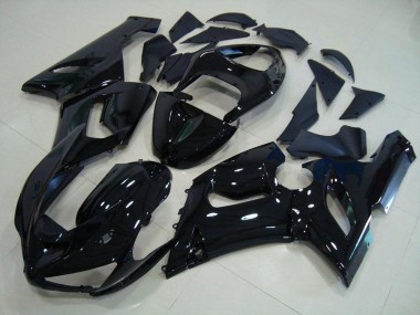 Best 2005-2006 Glossy Black Kawasaki ZX6R Motorcycle Fairings Canada