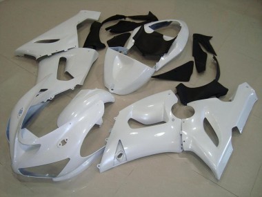 Best 2005-2006 Dark Pearl White Kawasaki ZX6R Motorbike Fairing Canada